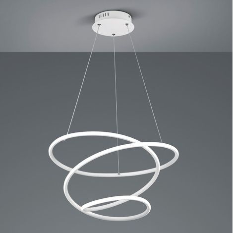 Suspension LED Bologna métal blanche Ø50 36W 4000K RL (1/3)