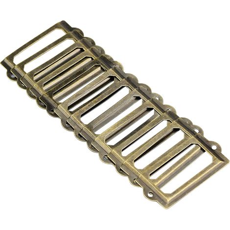 Ensemble de 12 cadres pour plaques nominatives, supports pour boutons de meubles en métal vintage (1/5)
