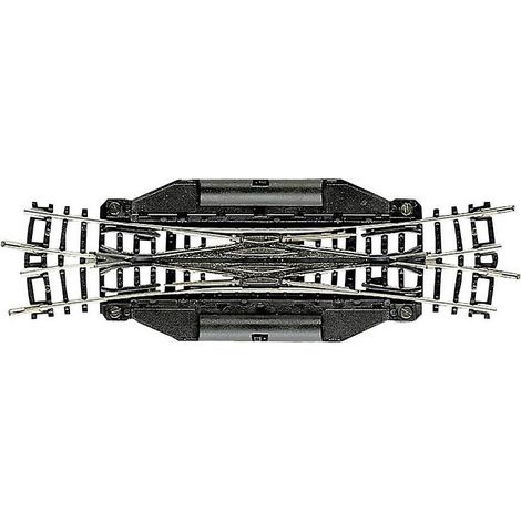 [GEBRAUCHT] B-Ware Fleischmann N Gleis Doppelkreuzungsweiche Weiche Elektrisch 1298mm 15 Grad 1 St