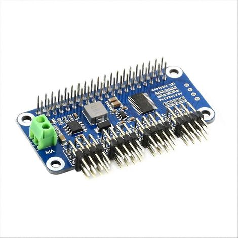 Carte d'extension (HAT) 16 canaux 12 bits pour servomoteurs, interface nano, régulateur 5 V intégré (1/5)