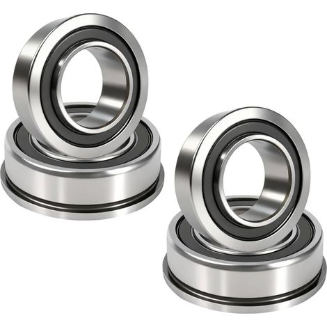 Roulement de brouette F6003 20 x 35 x 11 mm, 4 pièces, bride de roulement à billes F6003-20-2RS, pour diables, chariots de jardin, machines, (1/5)