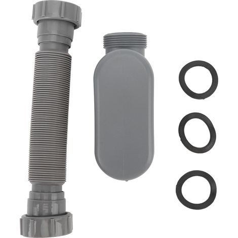 1 1/2" flexibler Schlauch für Badewannenabfluss, geruchsneutral für Dusche und Badezimmer