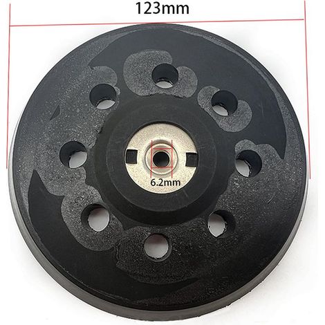 125-mm-Schleifpad, Pad für Metabo SXE 325 Intec 425 Turbotec 631220000 (Schwarz) (1/5)