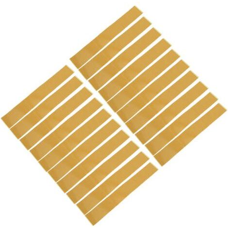 Lot de 20 bandes adhésives double face en PVC, 5 x 35,5 cm (2 x 14 po), pour le positionnement précis des lames de scie à bois.-Chrom (1/5)