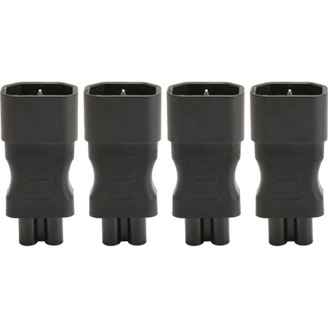 4 pièces Adaptateur Secteur IEC320 C14 vers IEC320 C5 en Cuivre Professionnel pour Alimentation PDU Châssis (1/5)