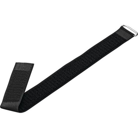 Correa de velcro L.700mm An.50mm PA negro 10pcs / bolsa