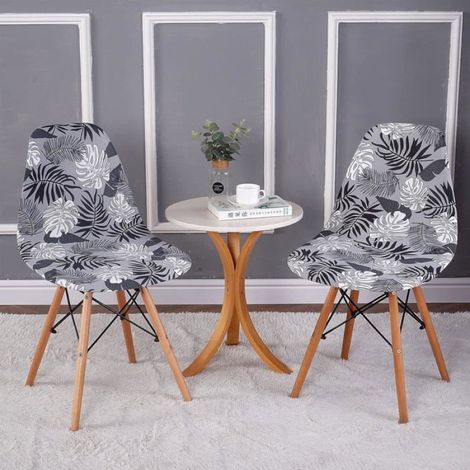 Housse de Chaise - Extensible Spandex Polyester - Pour Chaise Coquille Salle à Manger - 4 Pièces (1/5)