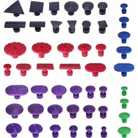 Kit de reparación de abolladuras con adaptadores tipo hongo PDR, 49 piezas.