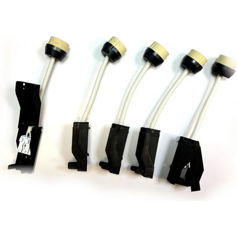 DOUILLE CERAMIQUE GU10 CL2 AUTOMATIQUE AVEC CaBLE SACHET DE 5 (1/3)