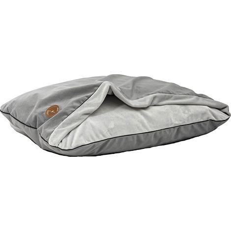 Mink NEL velours gris + minky lisse gris 100 cm x 80 cm (1/5)