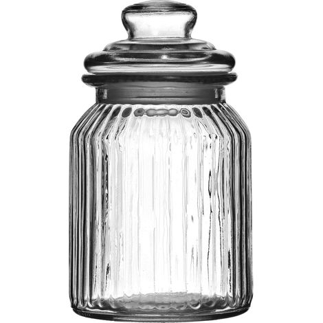 Premier Housewares Ribbed Glass Storage Jar (1/4)