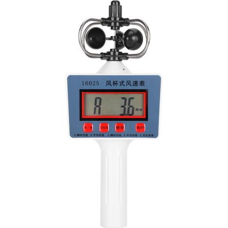 Anémomètre portable à coupelles, mesure vitesse du vent, instrument pédagogique géographie, manomètre air extérieur (1/5)