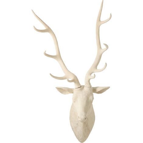 Suspension Murale Tête de Cerf "Aurel" 103cm Beige (1/3)