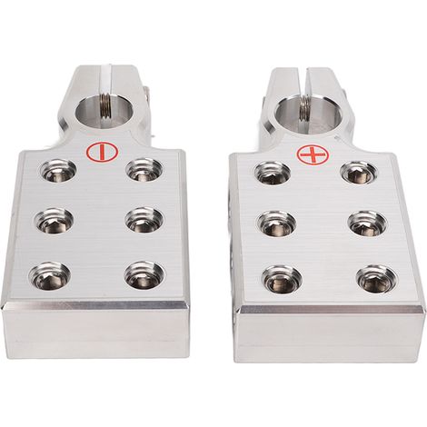 Bornes de batterie positives et négatives, pince de serrage, kit de modification audio pour caravane, voiture, camping-car, bus, paire (1/5)