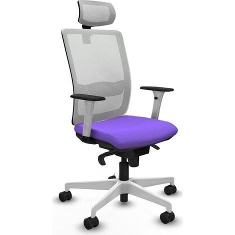 Silla de oficina piqueras y crespo Haches blanco diseño cómodo (1/2)