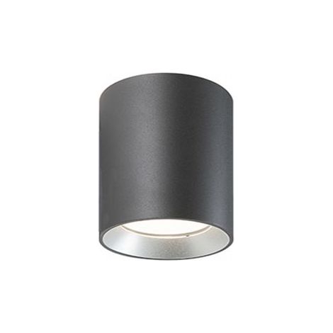 Lampe de plafond en aluminium moulé sous pression avec diffuseur en verre transparent - 40W, 4240 lumens graphite (1/4)
