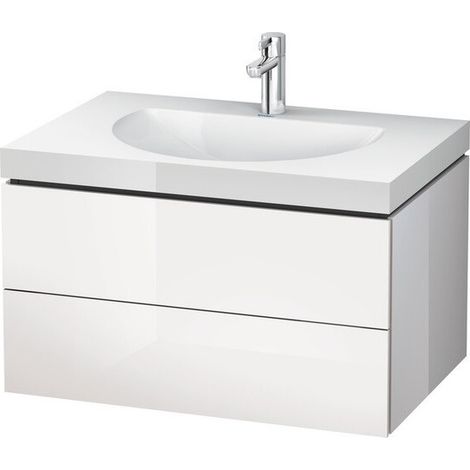 Duravit mueble lavabo DARLING NEW 800x540mm sin rebosadero sin orificio para grifería basalto mate