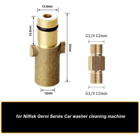 Or - adaptateur de nettoyeur haute pression, pour la série Nilfisk Gerni, connexion pour la neige, Lance à mo (1/4)