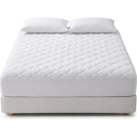 Protège Matelas 140x200 Matelassé - Bonnet 30cm avec Élastique Autour - Respirant (1/5)