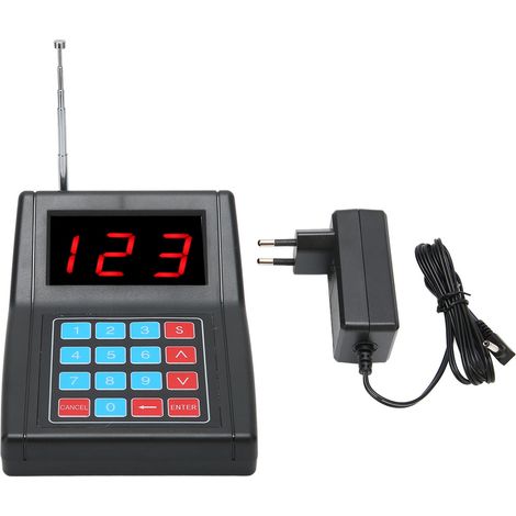 Système de Pager pour Restaurants SU‑668/669/680, 999 Codes, Portée 1000m, Alimentation 100‑240V EU (1/5)