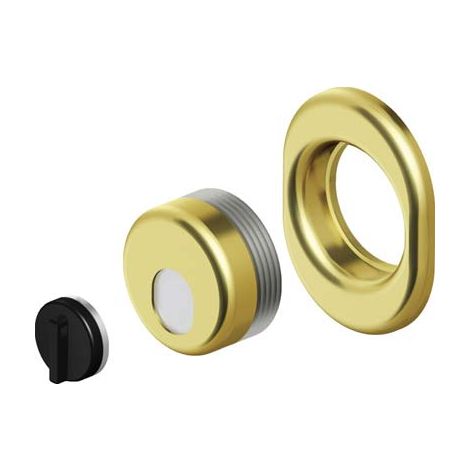 DEFENDER MAGNETICO MRM29 DISEC - OTTONE LUCIDO CH 3 F.SAG I.MM 38 D.MM 50 H.MM 20 - 1 pezzo (1/2)