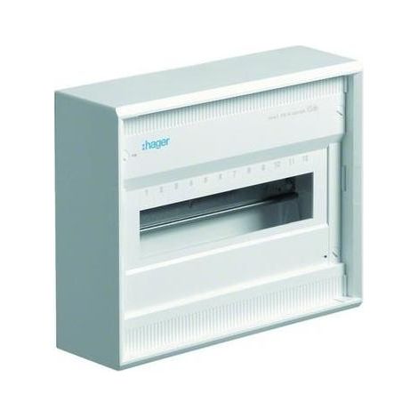 Hager VA12CN Verteilerschrank Aufputz Anzahl Teilungen = 12 Anzahl Reihen = 1 Inhalt 1 St. (1/5)