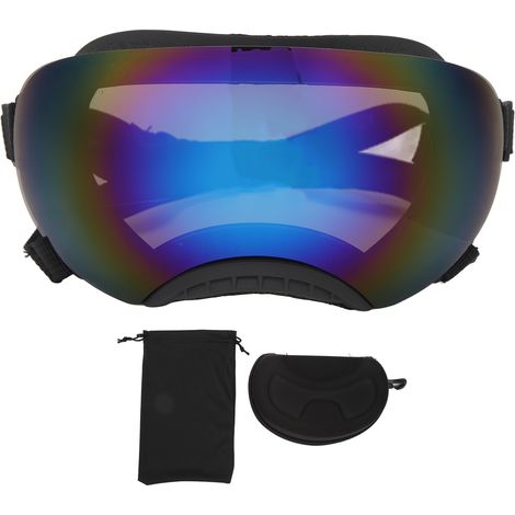 Lunettes de protection UV anti-vent pour chien, sangle réglable, verres bleus, universelles pour animaux moyens et grands. (1/5)