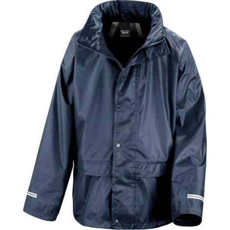 Result Core - Combinaison de pluie deux pièces pour enfants LT5901 (140) (Bleu marine)