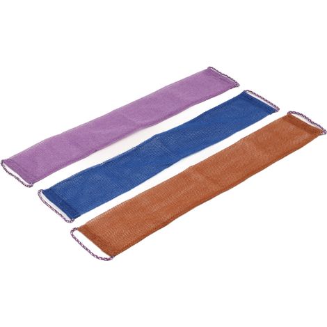 Trois serviettes de bain africaines en filet moussant à cordon coulissant, indéchirables, vous permettant de vous frotter librement le dos et la poitrine à votre guise. (1/5)