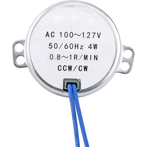 4-W-Synchronmotor, 100–127 V Wechselstrom, 50/60 Hz, Rechts-/Linkslauf, kompakter Getriebemotor (1/5)