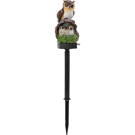Niedliche LED-Solarlampe aus Kunstharz, wasserdichte Gartenleuchte mit Erdspieß B (1/5)