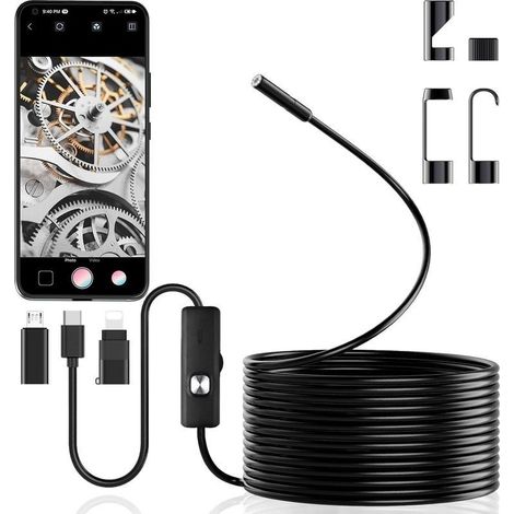 5 m Camera of inspection endoscopic without Wifi, sealing IP67, flexible and rigidity, for Android/iphone/ipad (1/5)