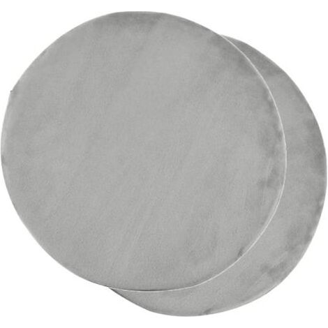 Set aus 2 runden Stuhlkissen, 38 cm rundes Memory-Schaum-Sitzkissen, Kissen für Stühle, Banken und Hocker. (1/4)