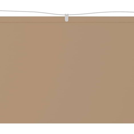 Auvent Marquise vertical, Store Banne pour Jardin Balcon Terrasse, Taupe 140x800 cm Tissu oxford OIB3701E