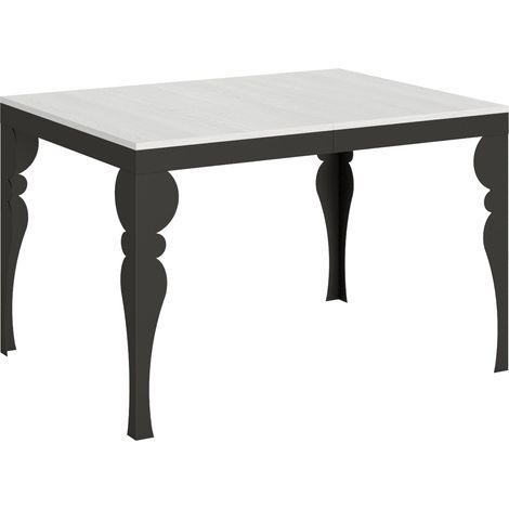 Tavolo Allungabile 120-224x90x80 cm Paxon Evolution Bianco Frassino (1/4)
