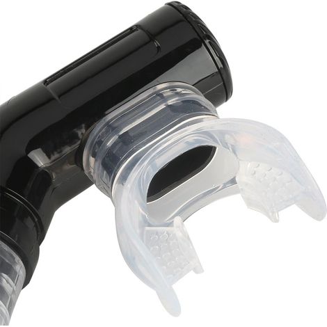 Embout buccal en silicone 3 couleurs - Tuyau de respiration complet à air sec (rose) (1/5)