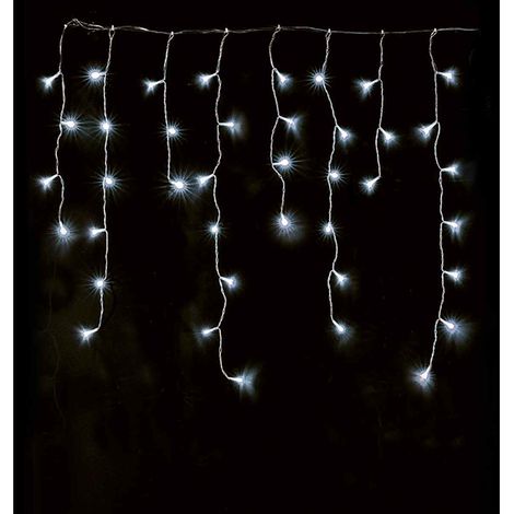 Luci Natalizie 10 Metri per Balconi Finestre e Grandi Superfici 500 Luci Natalizie per Esterni ed Interni Color Bianco Freddo Luci di Natale per Casa Negozi e Vetrine (1/3)