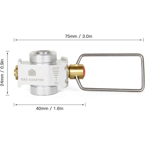 Adaptateur de Conversion de réservoir plat, convertisseur économiseur de gaz Plus, recharge de levier de vitesse, Valve d'adaptateur de Camping (1/5)
