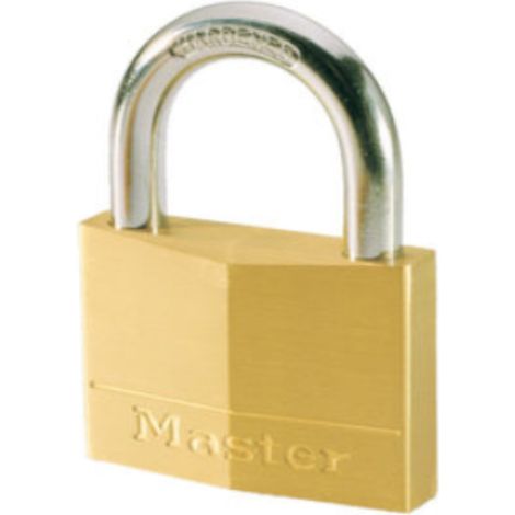 MASTER LOCK- LUCCHETTO IN OTTONE MASSICCIO ARCO ACCIAIO TEMPERATO 70x36x11 MM
