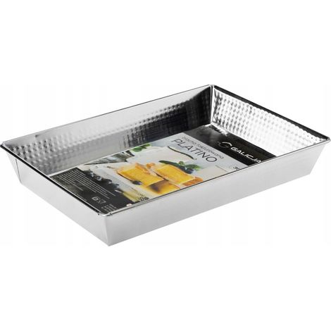 Bandeja rectangular para hornear de 36x25x6cm Platino