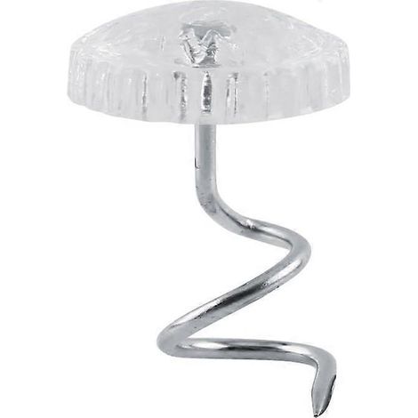 Attaches torsadées pour tapisserie, lot de 30, transparentes, pour tête de lit, jupe de lit, canapé, fauteuil, voiture, tête de lit (30 pièces) (1/3)