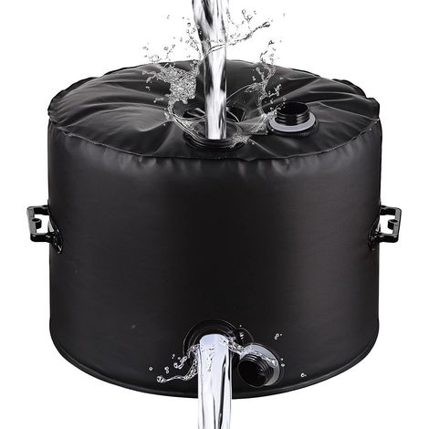 Sac de lestage de 40 kg pour pied de parasol, lests robustes remplis d'eau, lest pliable résistant aux intempéries pour parasols de marché (1/3)