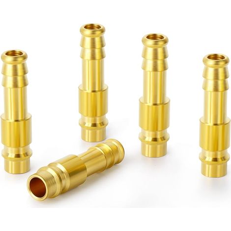 5 pièces 13mm buse en laiton bouchon d'air comprimé, adapté pour le couplage d'air comprimé (DN13) (1/5)