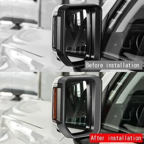 1 paire de baguettes de finition pour rétroviseurs, compatible avec Toyota Prado LC250 (2024) (1/4)