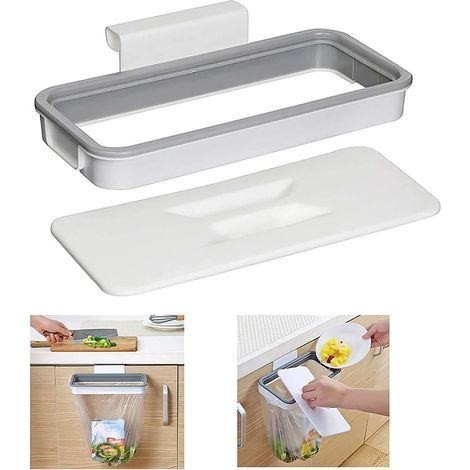 Poubelle de placard pour la cuisine, support de sac poubelle portable sous l'évier (1/5)