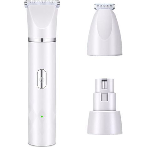 Cortapelos para perros y gatos, Inalámbricos, Peluquero canino, Recortadora, Afeitadora 3 en 1, Cortapelos, Lima de uñas, Cortapelos, Blanco (1/5)