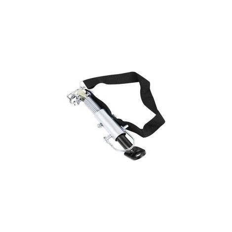 1 pièces Attelage de remorque de vélo, Connecteur de fixation de remorque de vélo Coupleur d'attelage de remorque de vélo en acier avec sangle en nylon Adaptateur de remorque de vélo pour VTT Vélo de