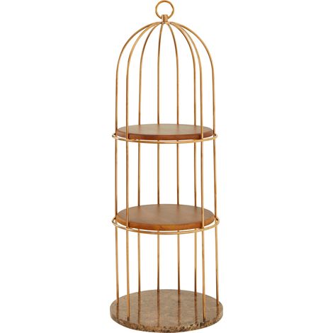 Interiors by Premier Spacious Small Cage Design Bookshelf, Durable Bird Cage Design Book Storage Shelf, Stylish Tall Book Shelf (1/5)
