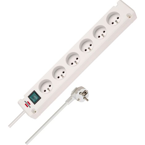 Bloc multiprise Bremounta 6 Prises Interrupteur - 3m H05VV-F (1/5)