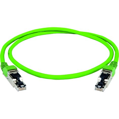 Telegärtner 100017314 RJ45 Patchkabel CAT 5   Grün mit Knickschutztülle 1 St.